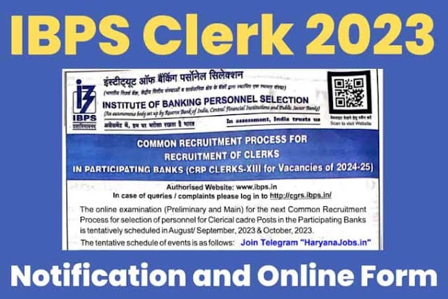 IBPS Clerk Recruitment 2023