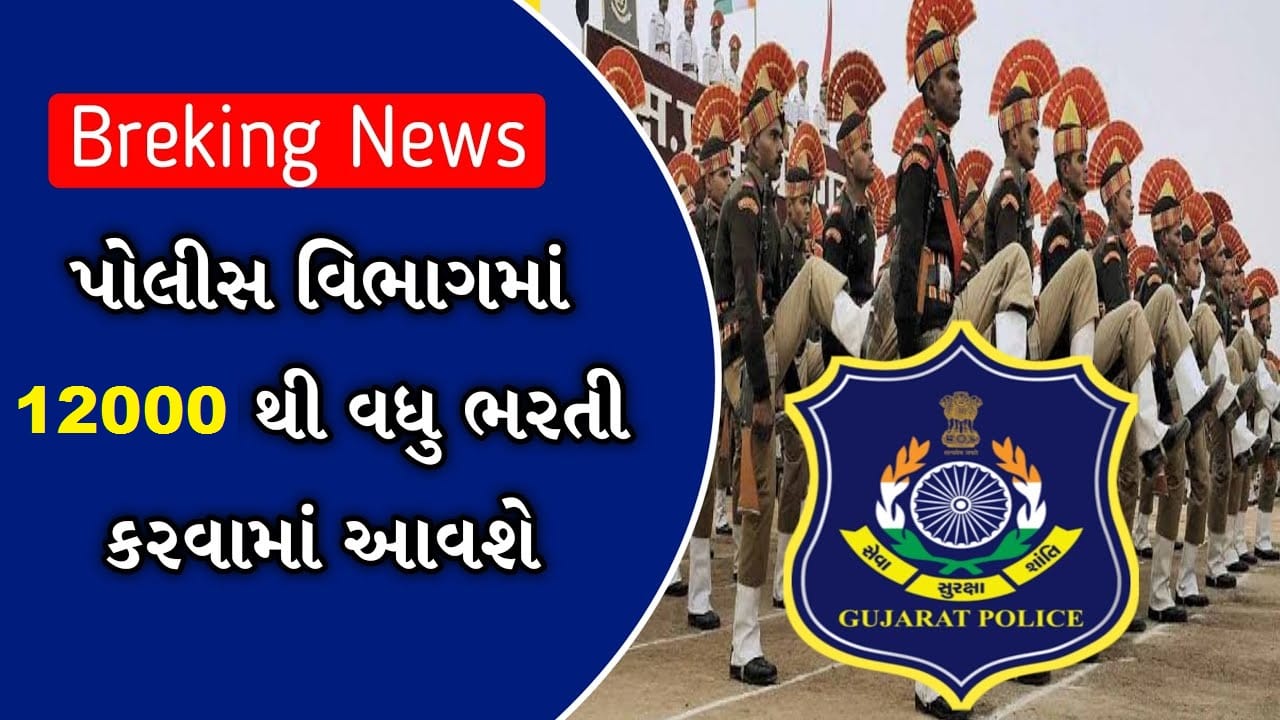 ગુજરાત રાજ્યમાં આગામી વર્ષે 12000થી વધુ પોલીસની થશે ભરતી